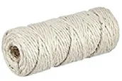 Pozostałe akcesoria dla plastyków - RAYHER HOBBY Rayher 4200402 z juty przędzy, 6-krotne, o średnicy 6 MM, szpula 35 m, biały 4200402 - miniaturka - grafika 1