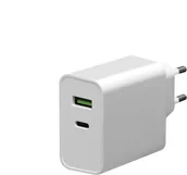Ładowarki do telefonów - Platinet Ładowarka WALL CHARGER 45W TYPE C PD3.0+USB2.4A [45482] PLCUPD45W - miniaturka - grafika 1