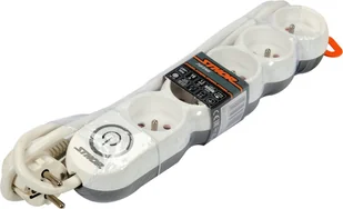 HBF Sthor LISTWA ZASILAJĄCA 5 GNIAZD Z UZIEMIENIEM WYŁĄCZNIK 1,5M 1,5MM2 - Przedłużacze i rozgałęźniki - miniaturka - grafika 4