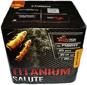 Pirotechnika i fajerwerki - Piromax Titanium Salute PXB2113 - 25 strzałów 0.8" - miniaturka - grafika 1
