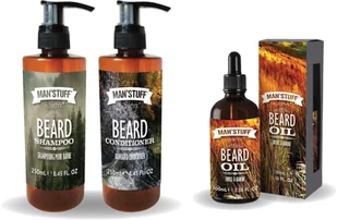 Zestaw Do Brody Olejek 100ml Szampon/Odżywka 500ml - Kosmetyki i akcesoria do pielęgnacji brody - miniaturka - grafika 2