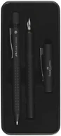 Zestawy piśmiennicze - Faber Castell 140983 - zestaw upominkowy Grip 2011 pióro i długopis czarny 140983 - miniaturka - grafika 1