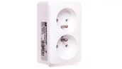 Gniazdka elektryczne - Elektro-Plast NASIELSK Gniazdo nt 2x2P+Z 16A MULTIMEDIA MSF 2000-34 2000-34 - miniaturka - grafika 1