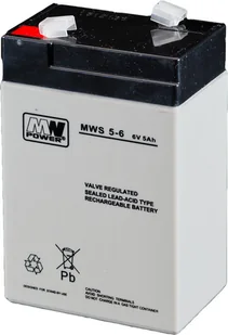 MW POWER Pb 6V 5Ah bezobsługowy (waga 1kg, prąd ład. 1.5A, prąd rozład. 50A) MWS/6V-5AH - Akcesoria i części modelarskie - miniaturka - grafika 4