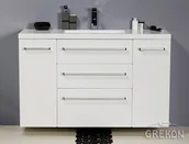 Szafki łazienkowe - Gante Szafka z umywalką ceramiczną 120/39/C3 seria Fokus B FKS-B-U120/39/C3 - miniaturka - grafika 1