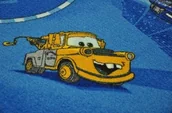 Dywany dla dzieci - DYWAN DISNEY CARS-ULICZKI 200x500cm NIEBIESKI 67AE-78719 - miniaturka - grafika 1
