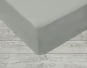 Prześcieradła - Dekoria Prześcieradło jersey z gumką popielate 90x200cm 748-261 - miniaturka - grafika 1