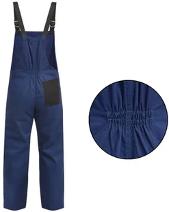 VidaXL Męski kombinezon roboczy, rozmiar M, niebieski 131786         VidaXL - Odzież robocza - miniaturka - grafika 3