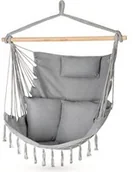 Fotele ogrodowe wiszące - Outtec Fotel brazylijski, hamak Boho XXL Outtec O-66502 - miniaturka - grafika 1