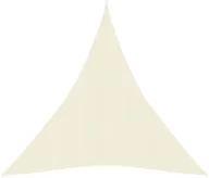 Parasole ogrodowe - VidaXL Żagiel przeciwsłoneczny, 160 g/m, kremowy, 4x5x5 m, HDPE 311206 VidaXL - miniaturka - grafika 1