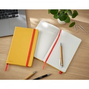 Leitz Notatnik A5/80 kratka 100g COSY SOFT TOUCH twarda oprawa żółty ciepły /44540019/ ES1484-6 - Notesy i bloczki - miniaturka - grafika 2