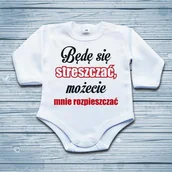 Body dla niemowląt - Poczpol Będę się streszczać, możecie mnie rozpieszczać - body niemowlęce PRZPOC-0-2274 - miniaturka - grafika 1