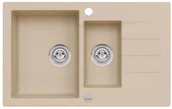 Zlewozmywaki - AXIS GROUP Zlew Mojito 120 1,5-komorowy beż - miniaturka - grafika 1