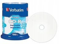 Nośniki danych - Verbatim Cd-r Printable noID 100szt do nadruku - miniaturka - grafika 1