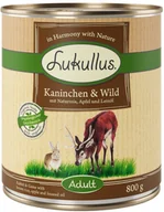 Mokra karma dla psów - Lukullus 10 + 2 gratis! Natural 12 x 800 g Królik i dziczyzna - miniaturka - grafika 1