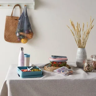 Mepal Lunch Box Plastikowy Dwukomorowy Z Pojemnikiem Na Sos Mepal Salad Miętowy 1,9 L - Lunch boxy - miniaturka - grafika 7