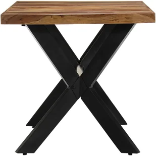 vidaXL Stół jadalniany, 140 x 70 x 75 cm, lite drewno sheesham - Stoły - miniaturka - grafika 3