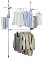 Wieszaki i stojaki - Wenko WENKO herkulesie Flex regulowana Wewnętrzny system teleskopowy, garderoby-system, nierdzewna, Biały, 36 x 190 x 300 cm 50613100 - miniaturka - grafika 1