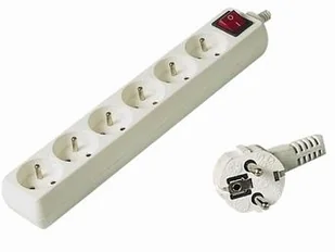 HBF PremiumCord 6x zásuvka 7m vypínač pp6k-07) Biały - Przedłużacze i rozgałęźniki - miniaturka - grafika 3
