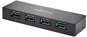 Huby USB - Kensington UH4000C USB hub - 4 - Czarny K39122EU - miniaturka - grafika 1