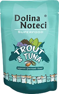 Dolina Noteci Superfood pstrąg i tuńczyk saszetka 10x85g 42321-uniw - Mokra karma dla kotów - miniaturka - grafika 2