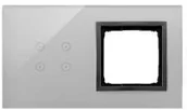 Wyłączniki światła i elektryczne - Simon Panel dotykowy Simon 54 Touch DSTR240/72 2 moduły 4 pola dotykowe otwór na osprzęt Simon 54 burzowa chmura DSTR240/72 - miniaturka - grafika 1