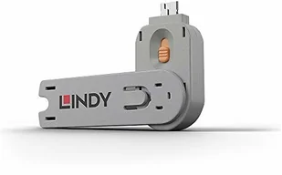 LINDY 40623 Klucz do blokady portów USB A pomarańczowy LY-40623 - Części i akcesoria do laptopów - miniaturka - grafika 3
