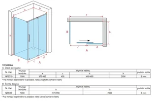 Atrium Toskania 100x100cm NP0310+NS100 - Kabiny prysznicowe - miniaturka - grafika 8