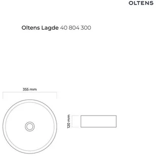 Oltens LAGDE Umywalka 35,5 cm nablatowa okrągła z powłoką SmartClean czarny mat 40804300 - Umywalki - miniaturka - grafika 4