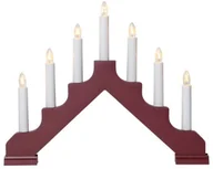 Oświetlenie świąteczne - Eglo Eglo 410453 - Świecznik bożonarodzeniowy ADA 7xE10/3W/230V czaerwony - miniaturka - grafika 1