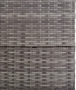 vidaXL Skrzynia ogrodowa, szara, 150 x 100 x 100 cm, rattan PE vidaXL - Skrzynie ogrodowe - miniaturka - grafika 8