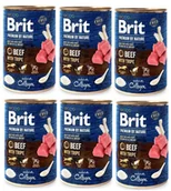 Mokra karma dla psów - Brit Premium by Nature Beef with Tripe 6x800g 36581-uniw - miniaturka - grafika 1