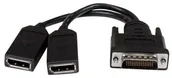 Złącza, przejściówki, adaptery - StarTech Kabel 8IN DMS-59 TO DUAL DP CABLE - DMSDPDP1 - miniaturka - grafika 1