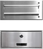 Skrzynki na listy - Skrzynka na listy 6 N stal nierdzewna - miniaturka - grafika 1