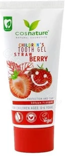 CosNature Cosnature żelowa pasta dla dzieci truskawkowa 50 ml 1137895 - Pasty do zębów - miniaturka - grafika 3