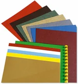 Akcesoria do bindownic - Karton do bindowania delta A4 czerwony 250g op 100 sztuk 407041 - miniaturka - grafika 1