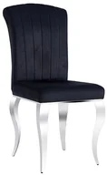Krzesła - Signal KRZESŁO PRINCE VELVET CHROM/CZARNY TAP. PRINCEVCHC - miniaturka - grafika 1