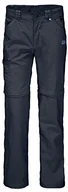 Akcesoria turystyczne - Jack Wolfskin Safari Zip off Pants, niebieski, 128 1605871-1010 - miniaturka - grafika 1