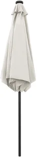 vidaXL Parasol ogrodowy z LED i aluminiowym słupkiem, 270 cm, piaskowy vidaXL - Parasole ogrodowe - miniaturka - grafika 5