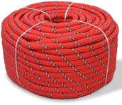 Sprzęt wspinaczkowy - shumee Linka żeglarska z polipropylenu 14 mm 50 m czerwona - miniaturka - grafika 1