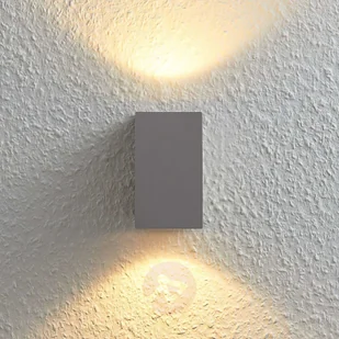 Lampenwelt com Kinkiet LED Cataleya Beton Up&Down 7x12cm - Lampy ścienne - miniaturka - grafika 5