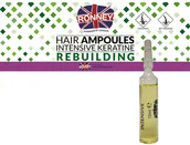 Serum do włosów - Ampułki do włosów keratyna odbudowa Ronney 12x10ml - miniaturka - grafika 1