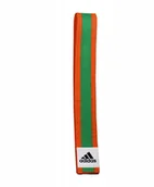 Kimona, stroje i obuwie - Adidas Pół Pas Dwukolorowy Judo Pomarańcz 260 cm - miniaturka - grafika 1