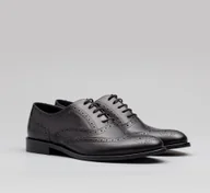 Borgio Obuwie, buty męskie sznurowane b003 czarne