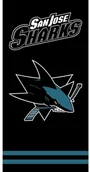 Ręczniki - Ręcznik kąpielowy NHL San Jose Sharks Black, 70 x 40 cm - miniaturka - grafika 1