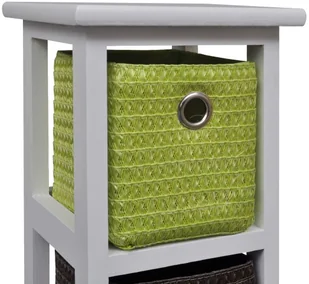 vidaXL Szafka regał z kolorowymi koszami - Regały - miniaturka - grafika 2