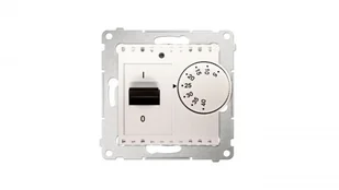 Kontakt Simon Regulator temperatury z czujnikiem wewnętrznym 16(2) A kremowy DRT - Regulatory i termostaty - miniaturka - grafika 2