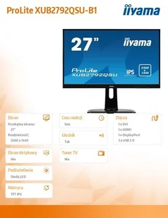 IIYAMA ProLitexUB2792QSU-B1 27" czarny - Monitory - miniaturka - grafika 12
