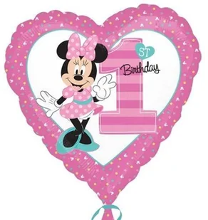 Amscan Balon foliowy standard Minnie 1 urodziny - Urodziny dziecka - miniaturka - grafika 5