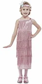 Stroje karnawałowe - Smiffys Smiffys 55081M kostium z lat 20-tych Pink Flapper dla chłopców, różowy, M-7-9 lat 55081M - miniaturka - grafika 1